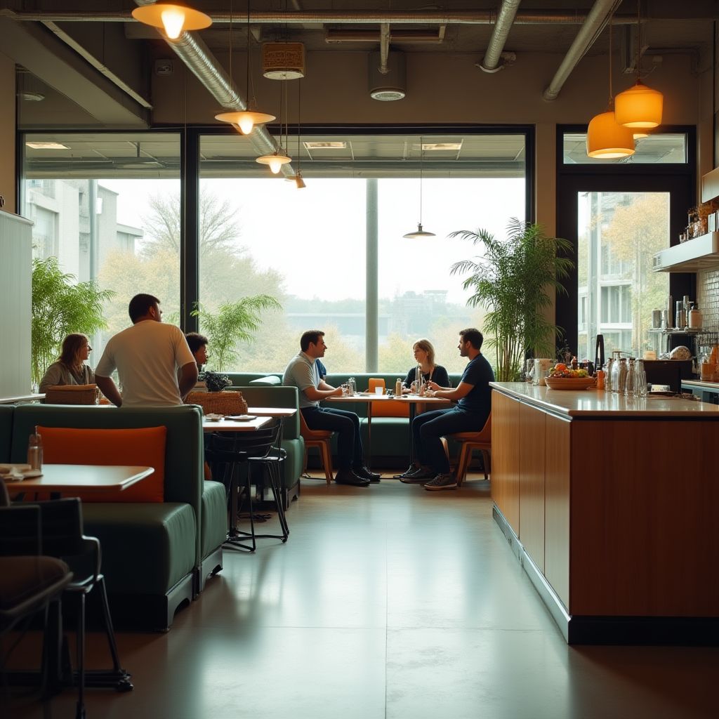 Cafetería de la oficina.