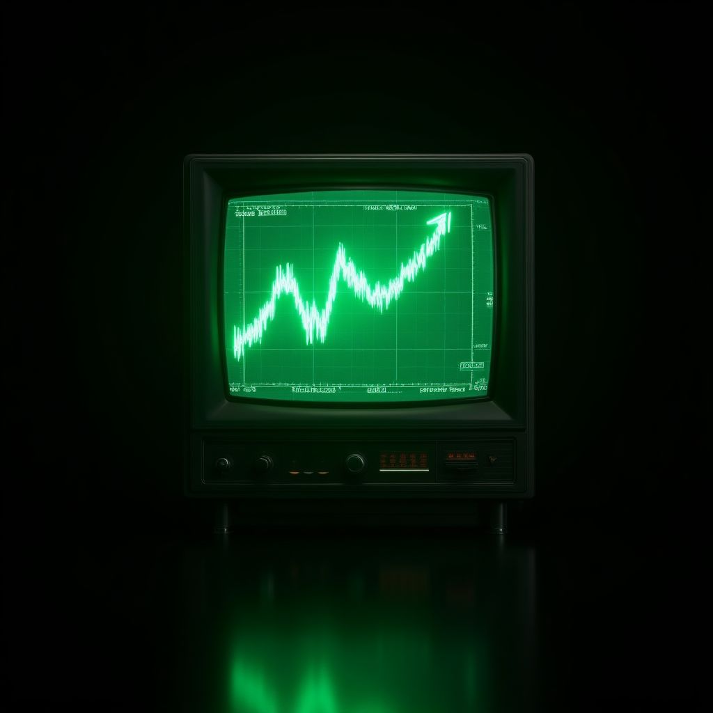 Gráficos bursátiles en una pantalla de computadora.
