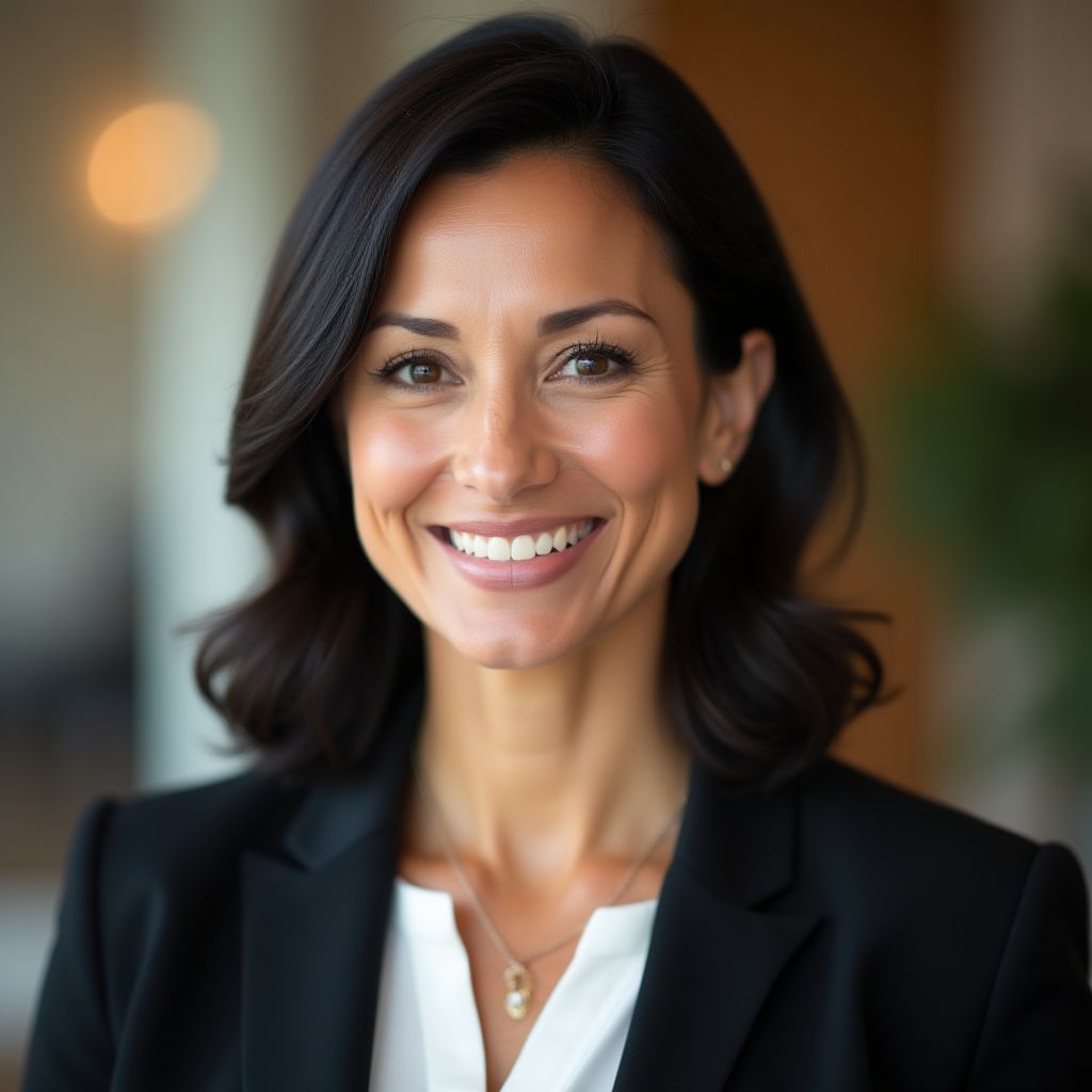 Retrato de una mujer de negocios.