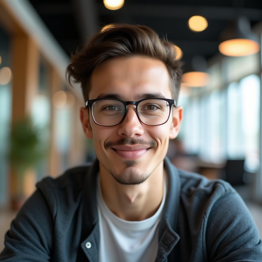 Retrato de cliente satisfecha.